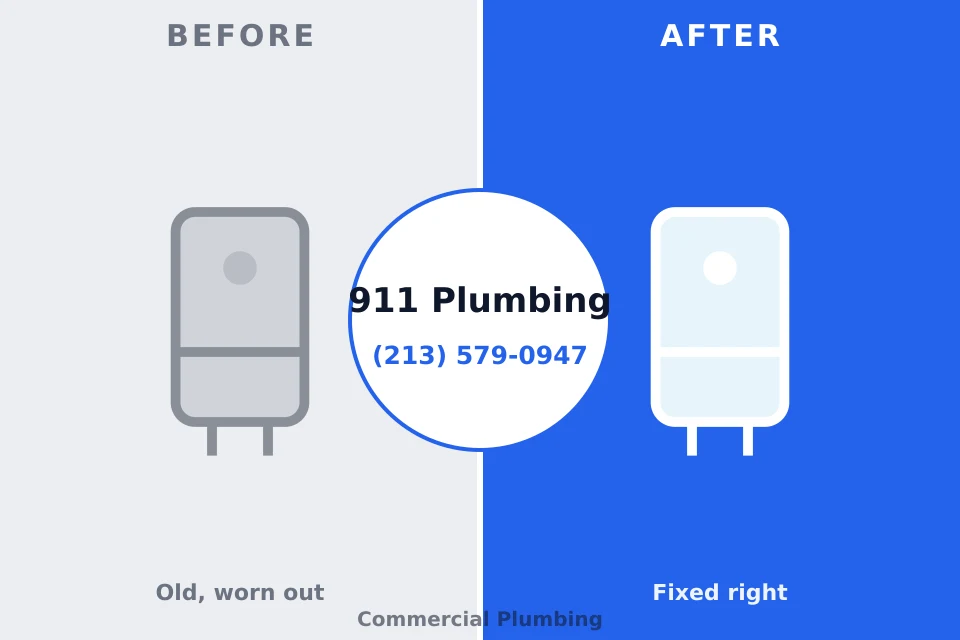 Before and after: plumbing repair Conrad, IA